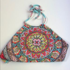 reversible halter swim top